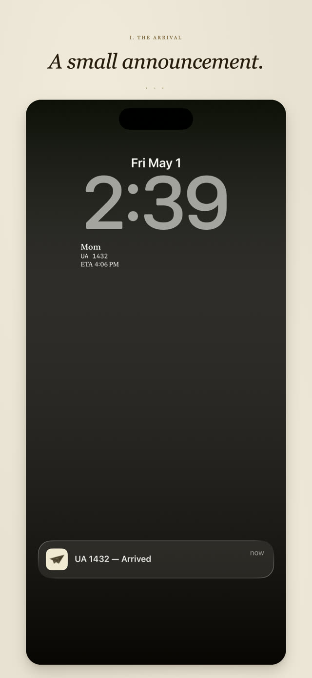 Until Arrival screenshot: Lock Screen with Until Arrival rectangular widget