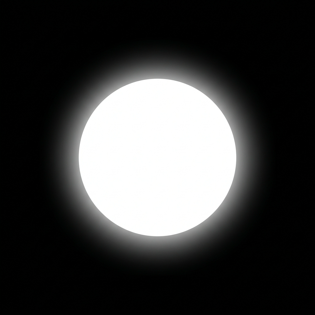 Ninety. app icon: tinted appearance, white circle on black for iOS to recolor
