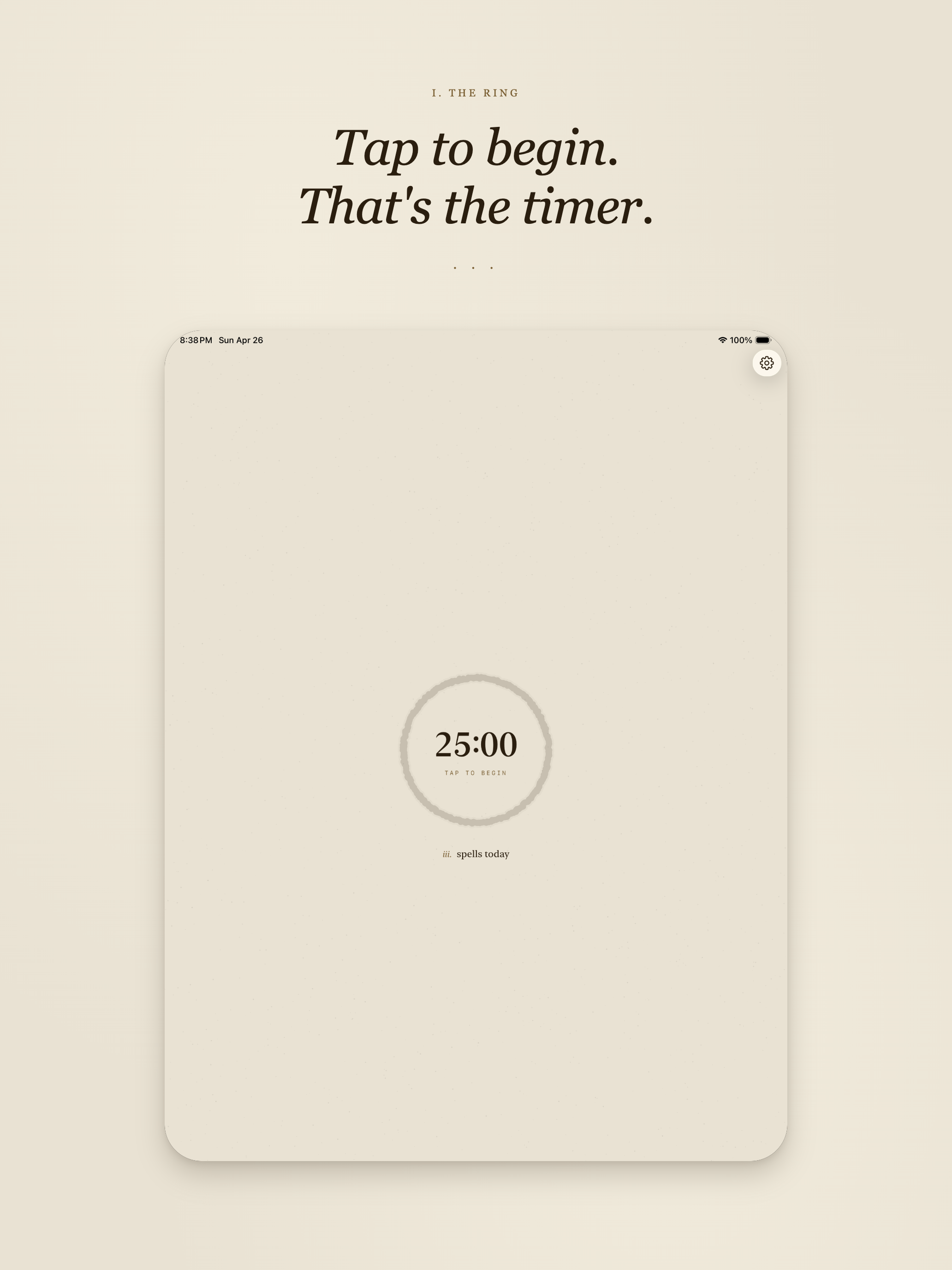 iPad layout