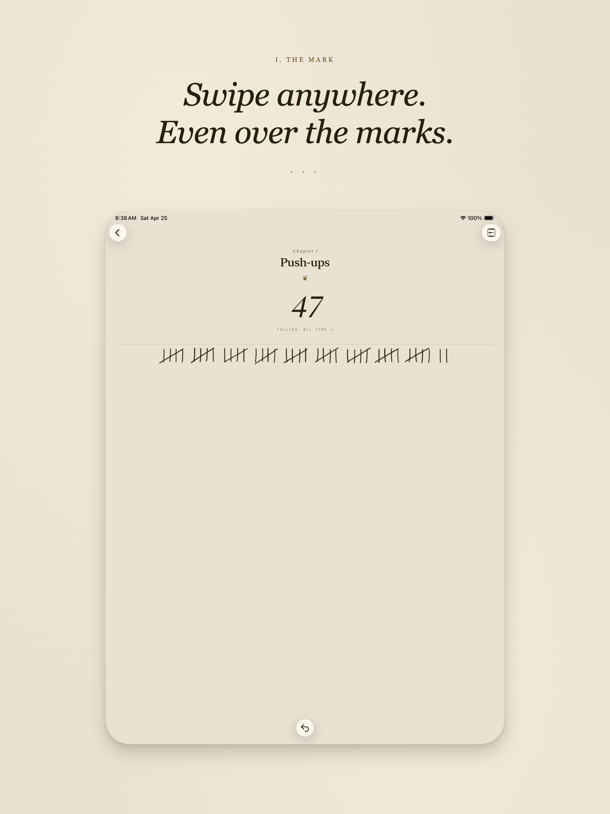 iPad layout